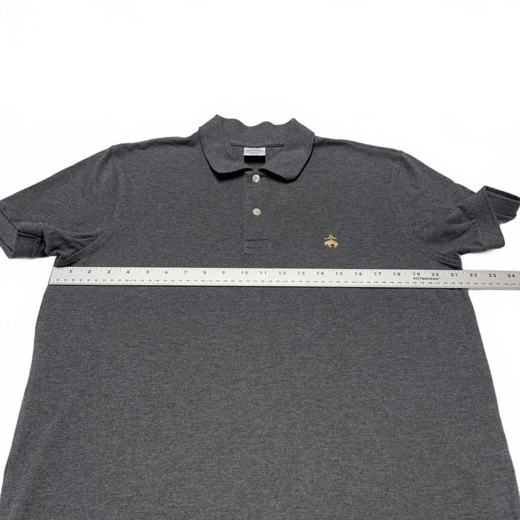 Polo Brooks Brothers 1818 de algodón para hombre, talla grande, gris, de alto rendimiento y corte ajustado