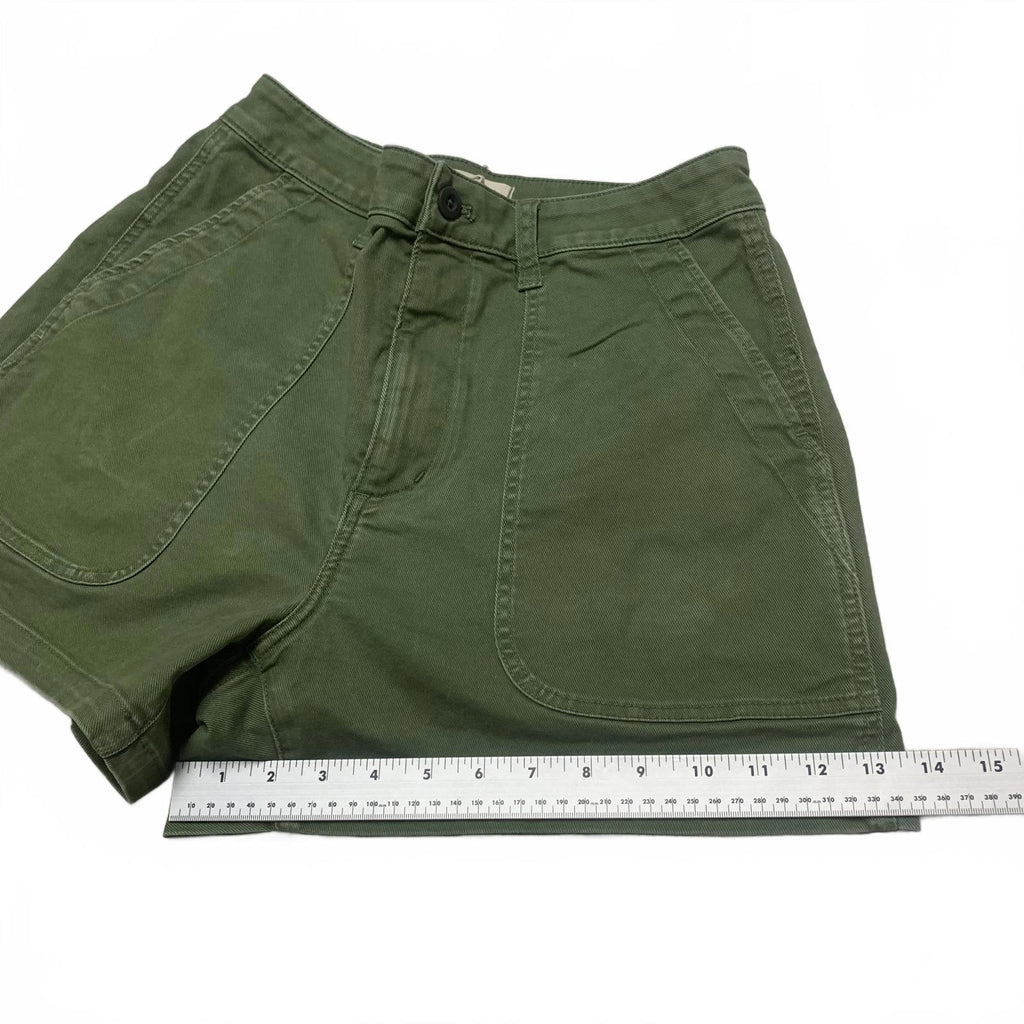 Pantalones cortos verde oliva Madewell para mujer talla 29 talla 30
