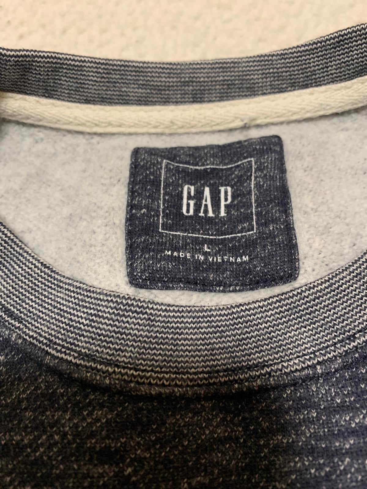Sudadera de cuello redondo en gris oscuro y claro, talla grande, para hombre de GAP