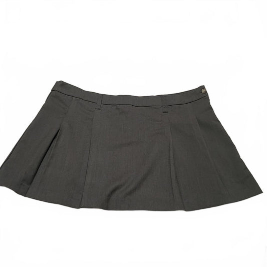 H&M Conscious Collection Womens Sz XL Gray Pleated Mini Skirt W42