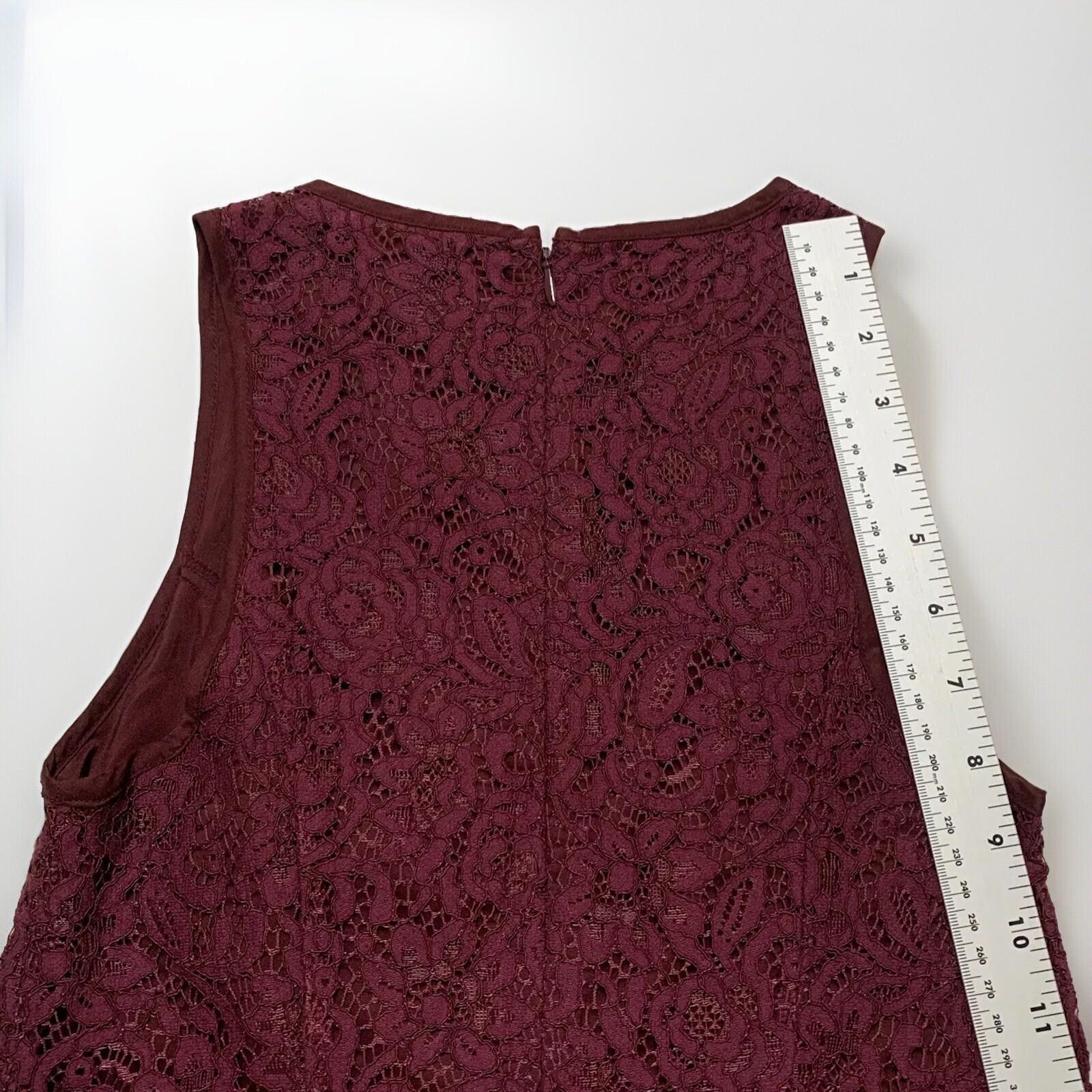 Vestido estilo imperio con encaje burdeos, talla 00P de Banana Republic Juniors