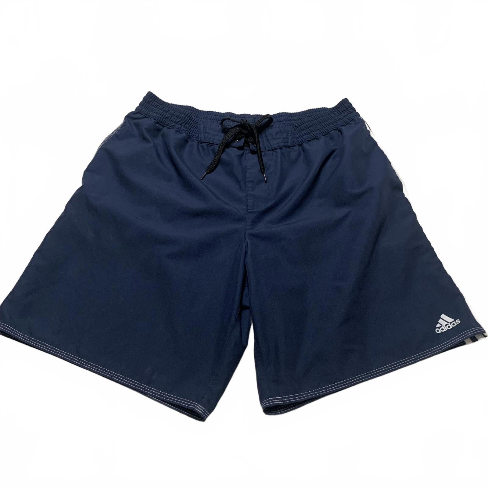 Bañador corto Adidas para hombre, talla XL, color azul marino, con forro (W33.5)