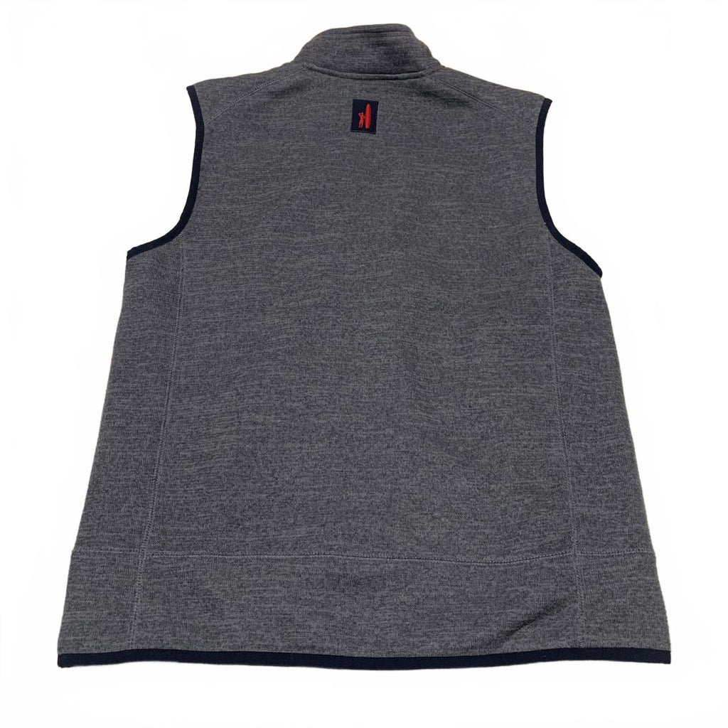 Chaleco polar gris Johnnie-O West Coast Prep, talla mediana, para hombre