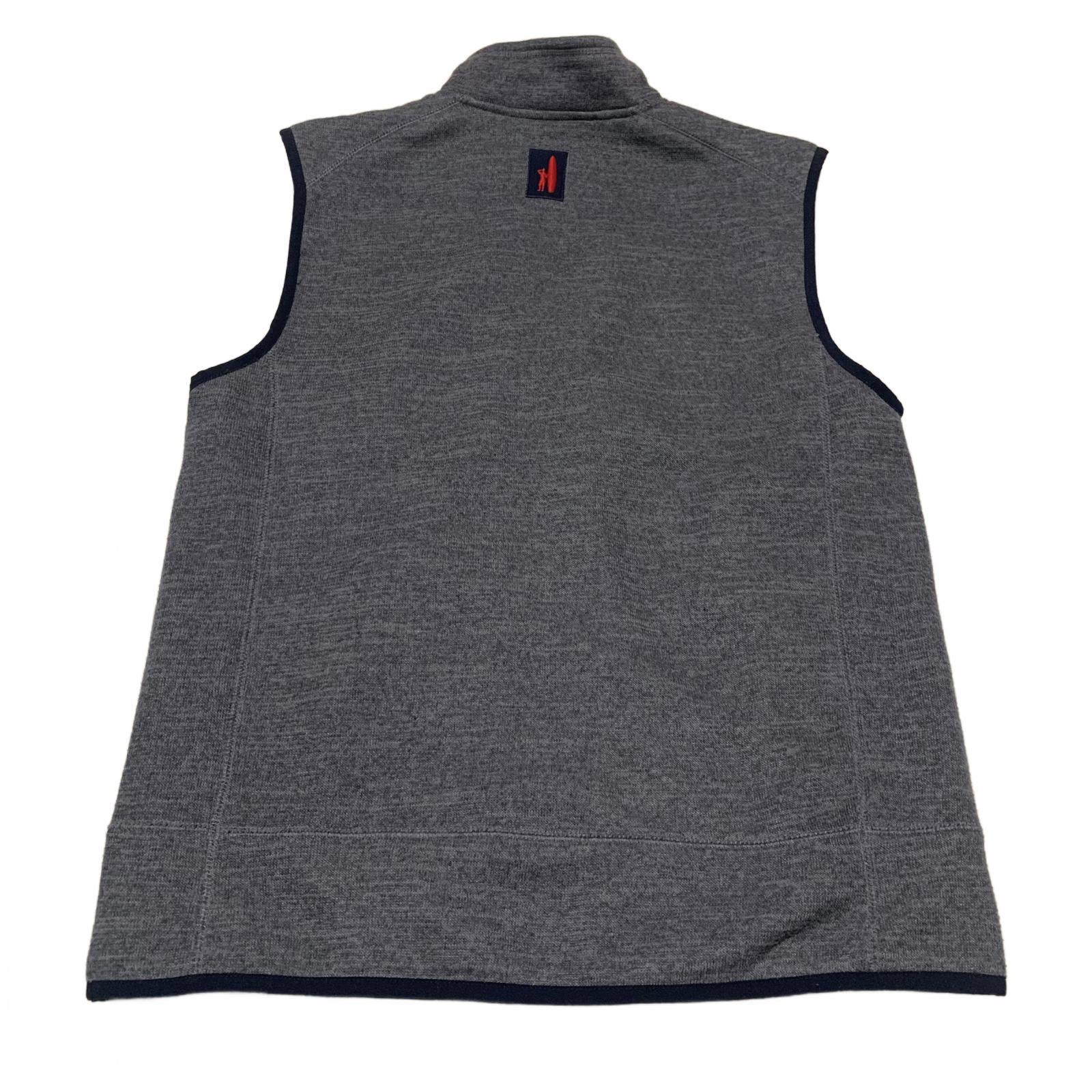 Chaleco polar gris Johnnie-O West Coast Prep, talla mediana, para hombre