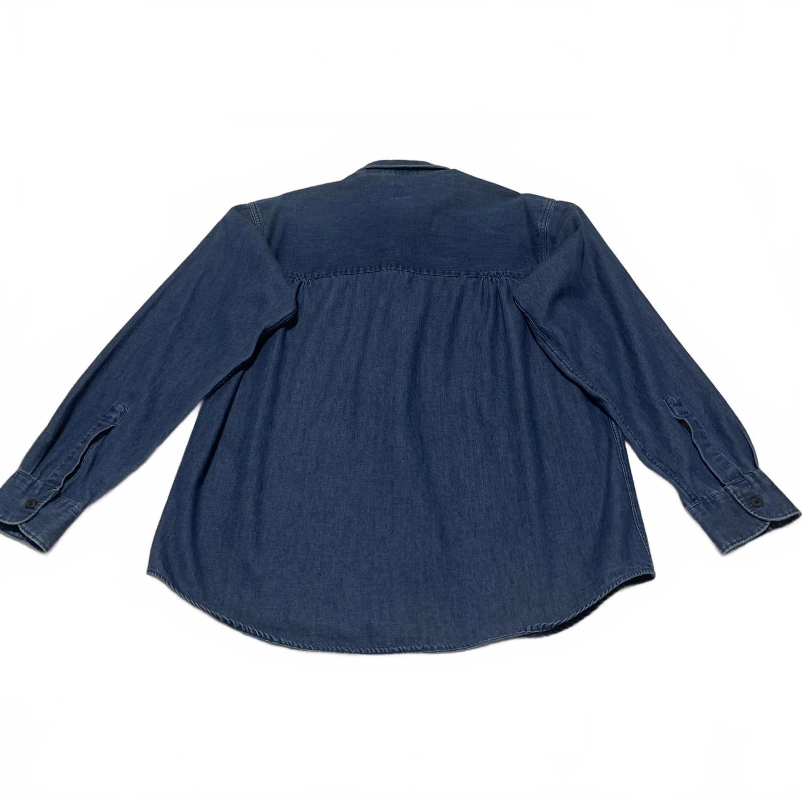 Camisa vaquera clásica VTG de los años 90 de Bill Robinson para hombre, talla M, fabricada en Hong Kong.