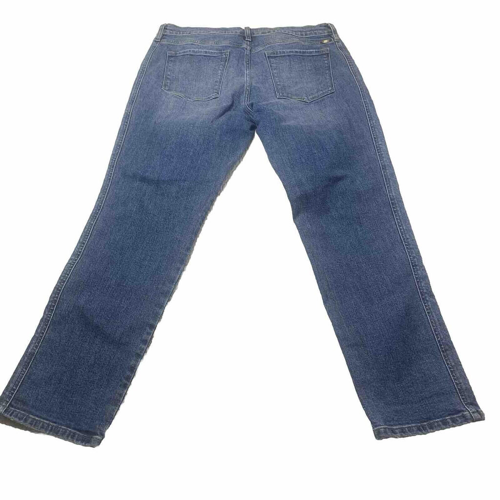 Jeans Kancan para mujer, talla 13.30, azul, desgastado, pierna recta
