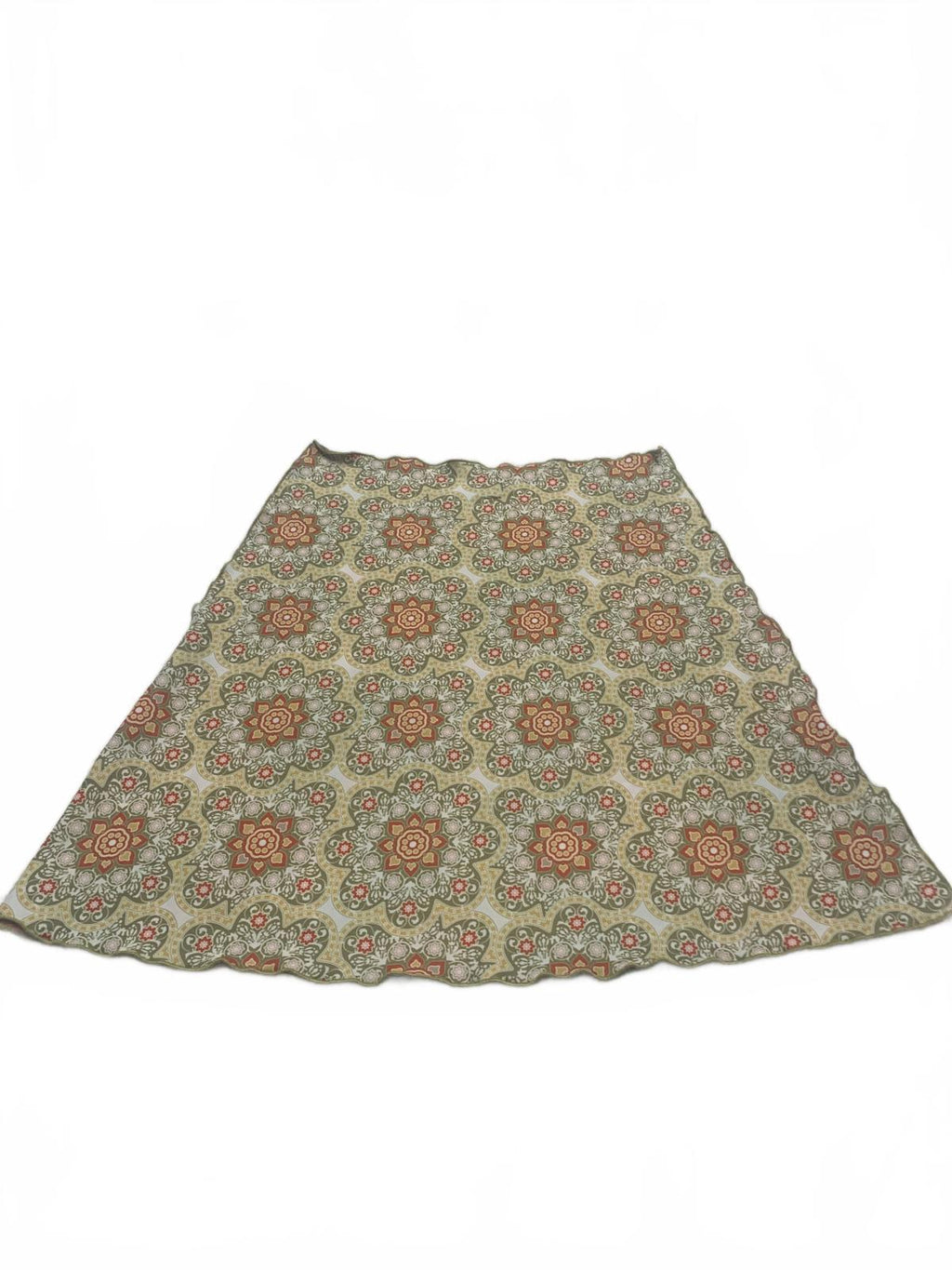 Haystacks Sz M Colorful Chic Floral Boho Artwear Reversible A- Line Skirt USA