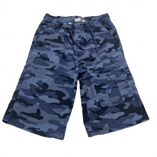 GAP Kids Sz Large Blue Camouflage Cargo Shorts Summer W22