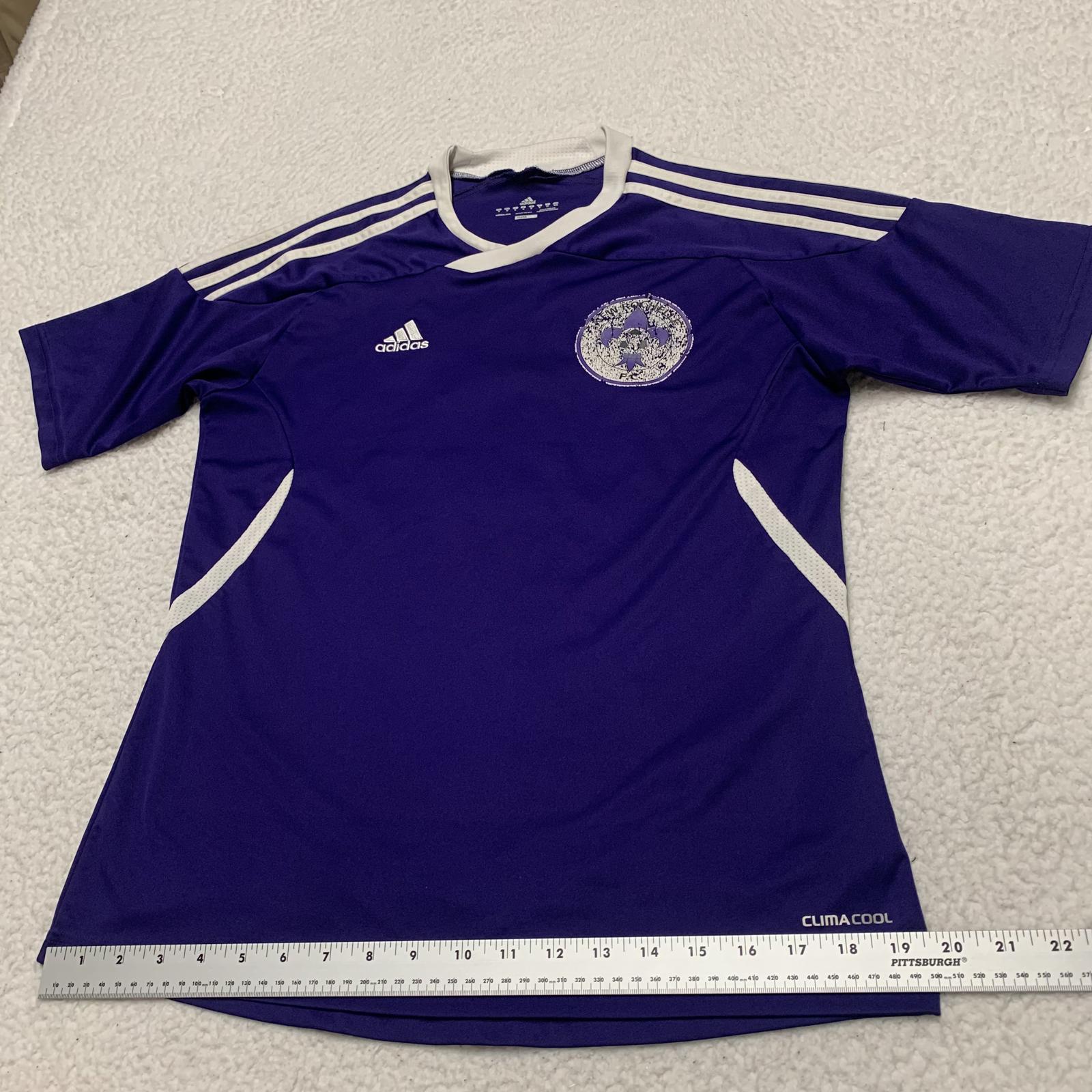 Adidas Clima Cool Men's Medium Purple Soccer Jersey