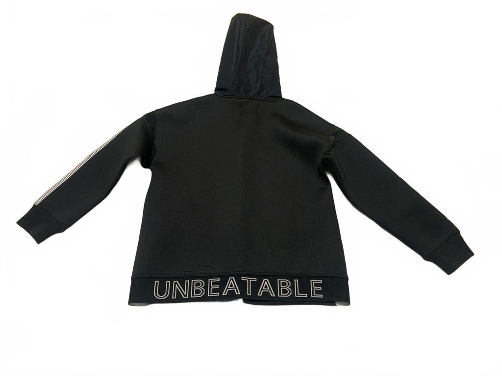 Sudadera con capucha y cremallera negra para niño de la colección Zara Kids, talla 9