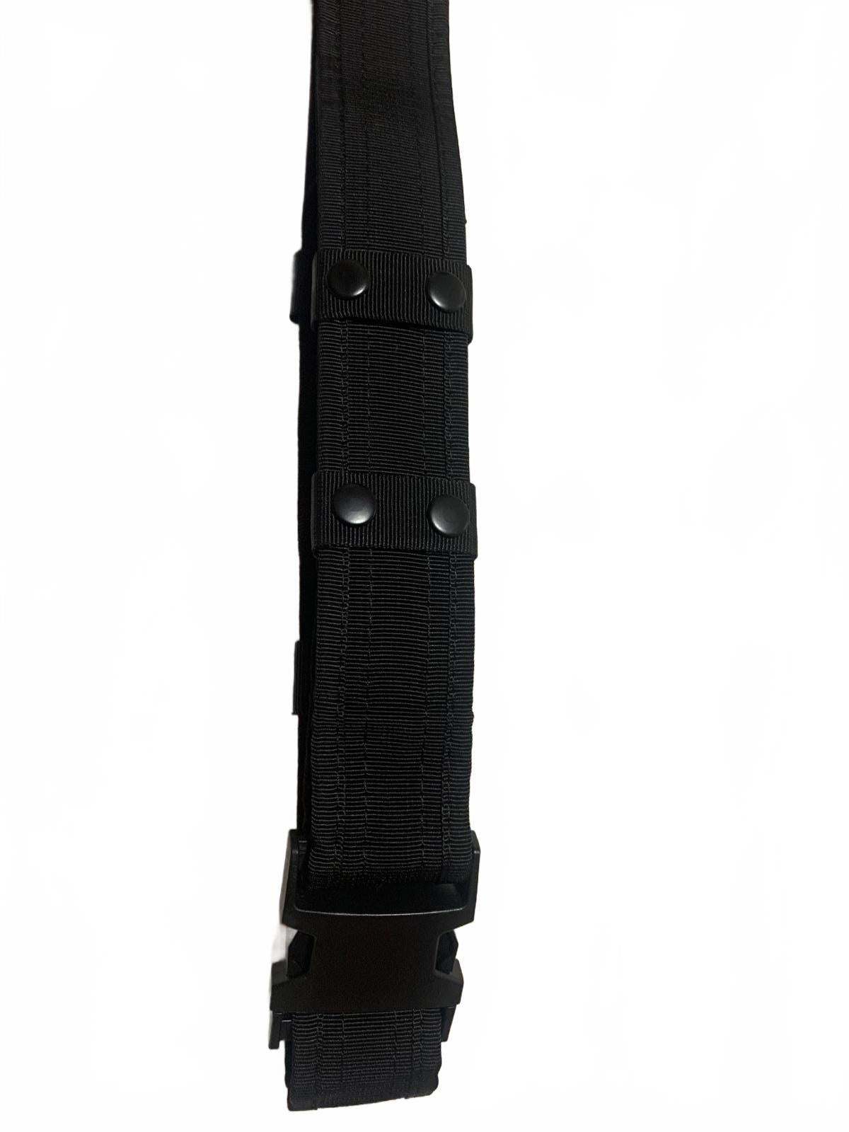 Hebilla de cinturón negra ajustable de nailon resistente con diseño multibroche