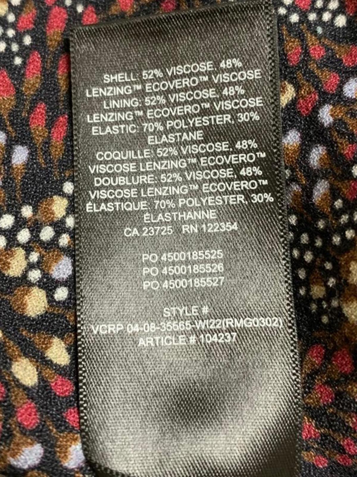 Vestido Wilfred de manga larga con estampado floral y hombros abullonados para mujer, talla 8