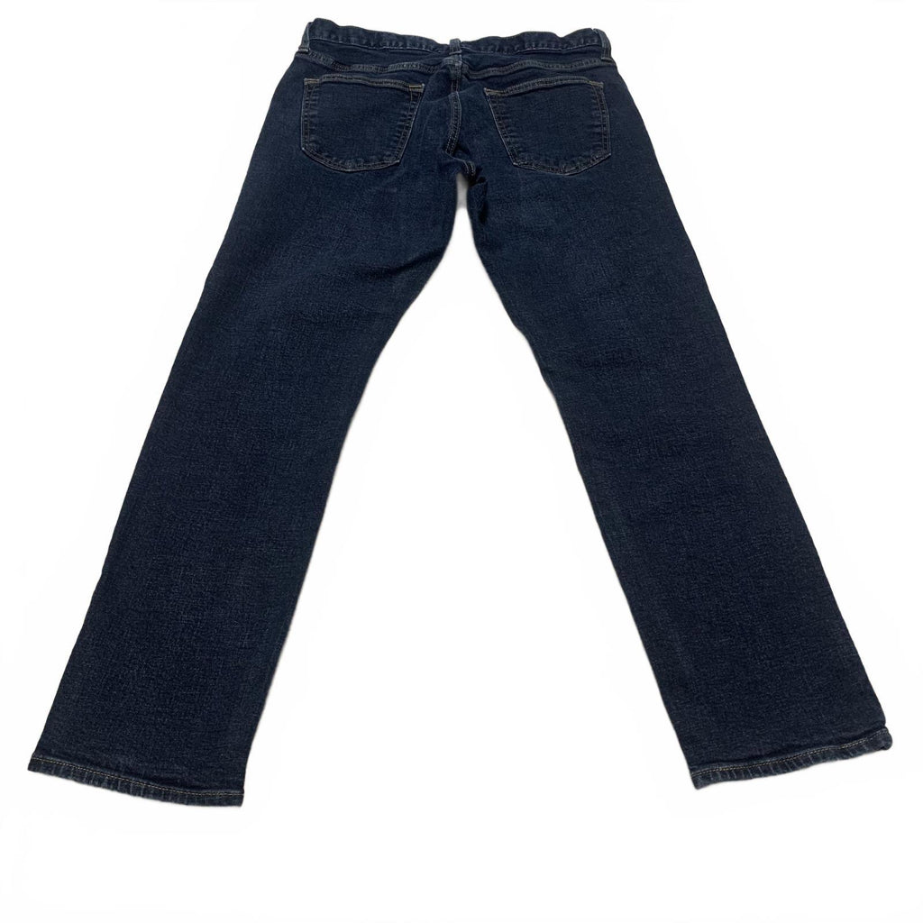 Vaqueros ajustados de lavado azul oscuro de Old Navy para hombre, talla 34 x 30, 32 x 29 (talla real)