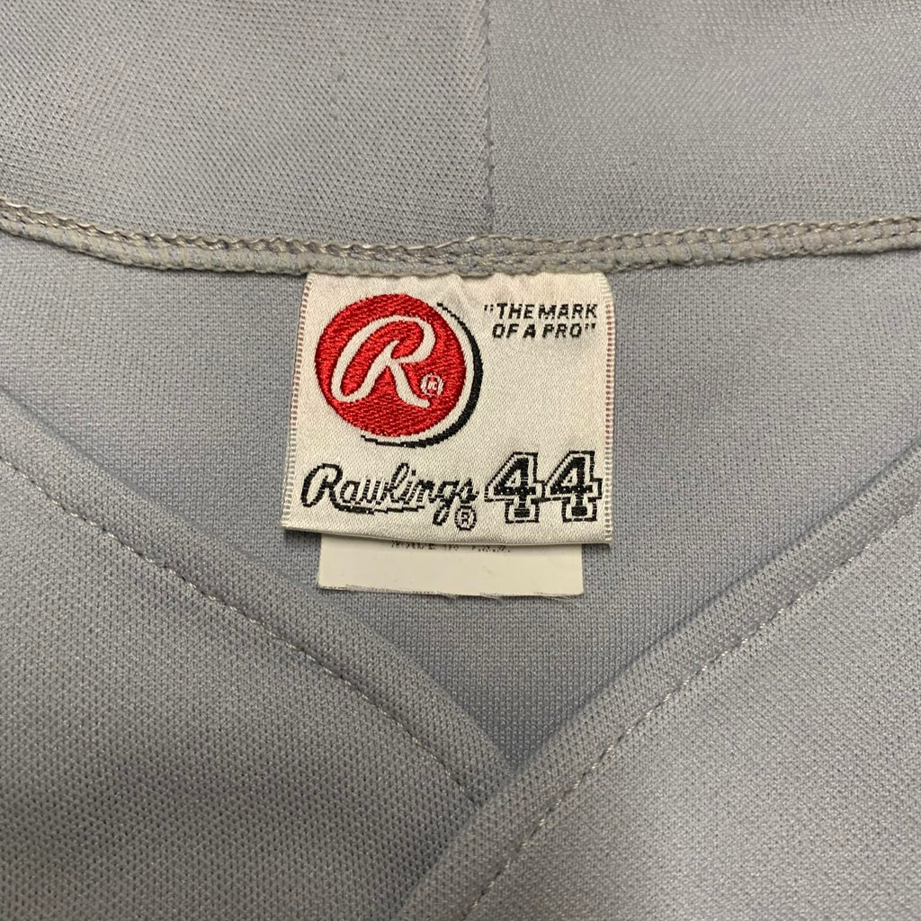 Camiseta de béisbol vintage de los años 80 y 90 de Rawlings Midville #22 de los Dodgers, para hombre, talla 44, gris