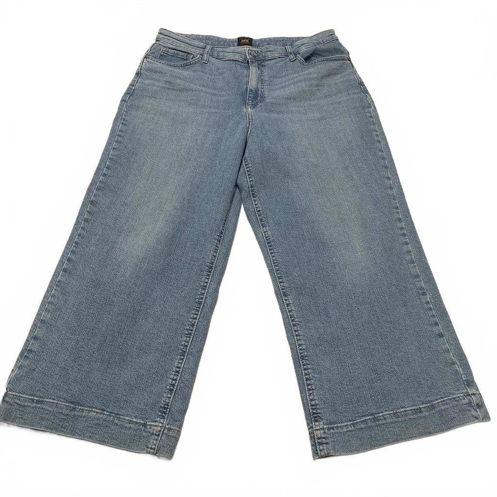 Vaqueros Lee Denim para mujer, talla 14 M, color azul claro, 33 x 24 (talla real)