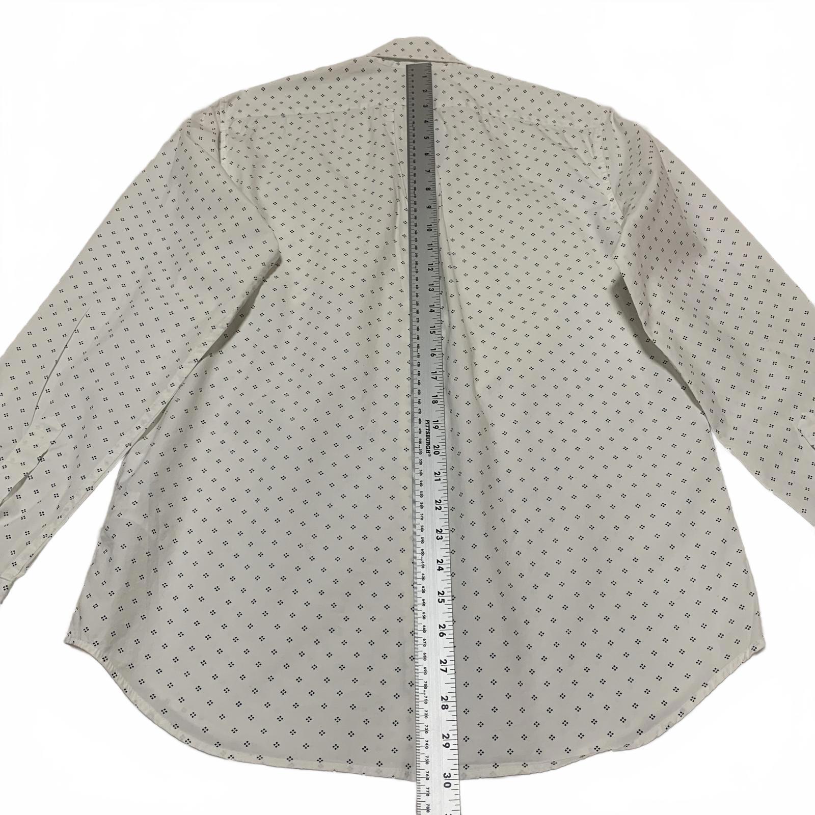 J.Crew Classic Men's Size Small White Button-Up Stretch Shirt