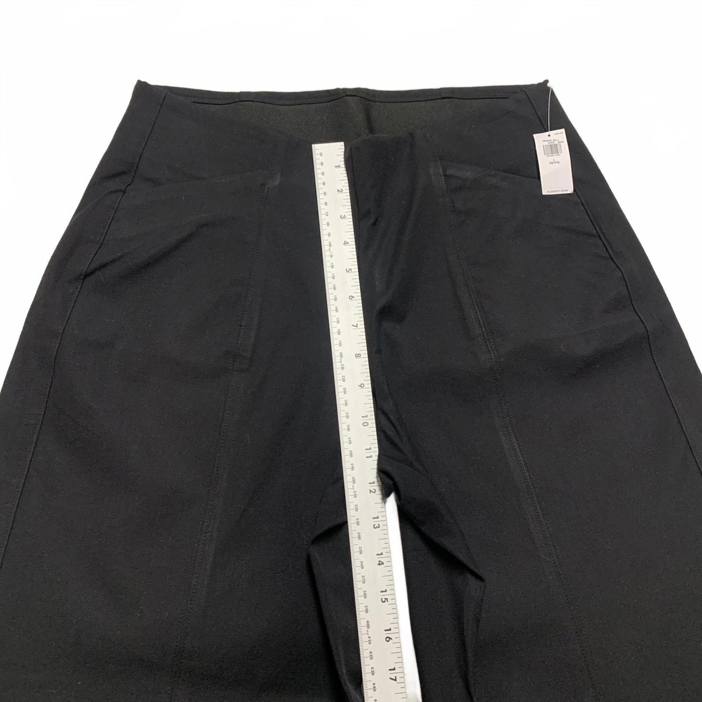 Old Navy Women's Petite L Black Pixie Wide Leg Comfort Waistband 31.5 x 27.5