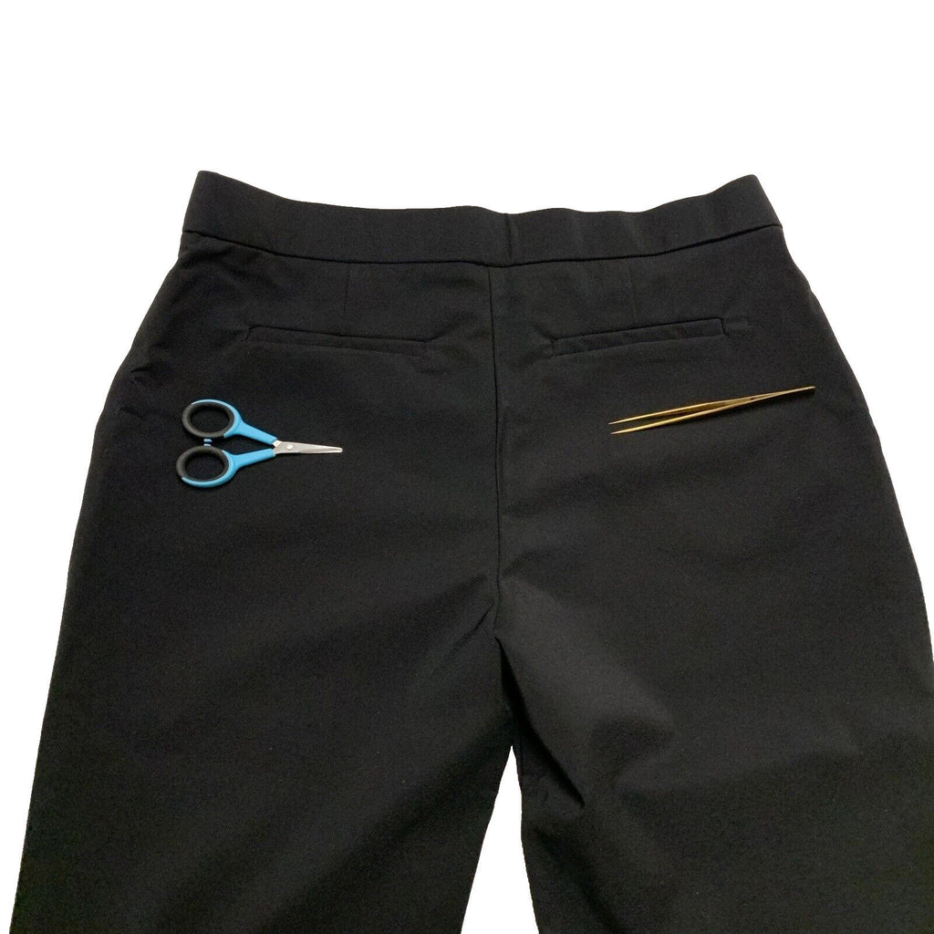 Pantalones negros de pierna recta Jules &amp; Leopold para mujer, talla mediana