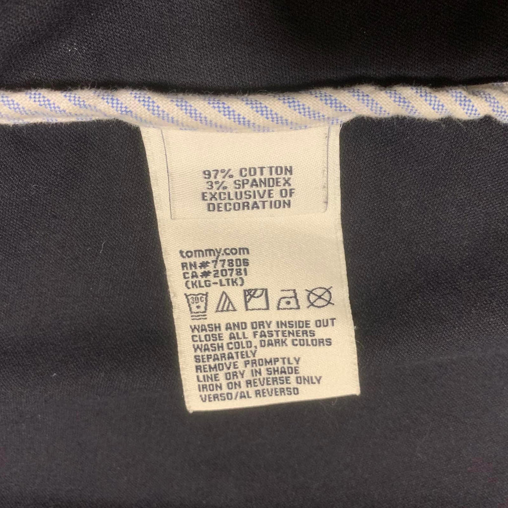 Blazer clásico de terciopelo negro Tommy Hilfiger para mujer, talla 12, chaqueta elegante