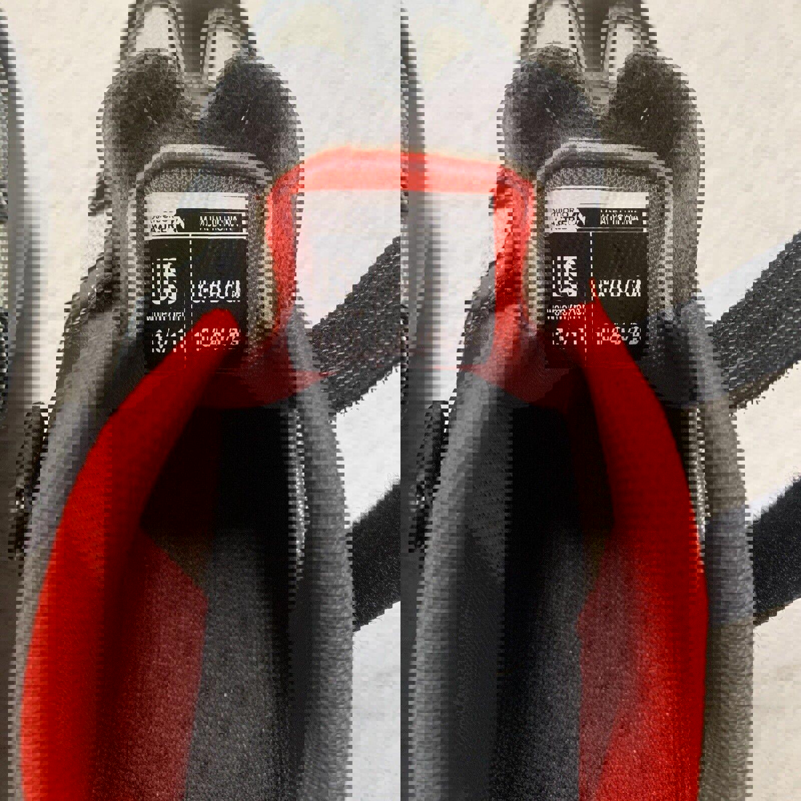 Zapatillas de ciclismo Outdoor Master unisex para mujer, talla 13, para hombre, talla 11, color negro, rojo y gris