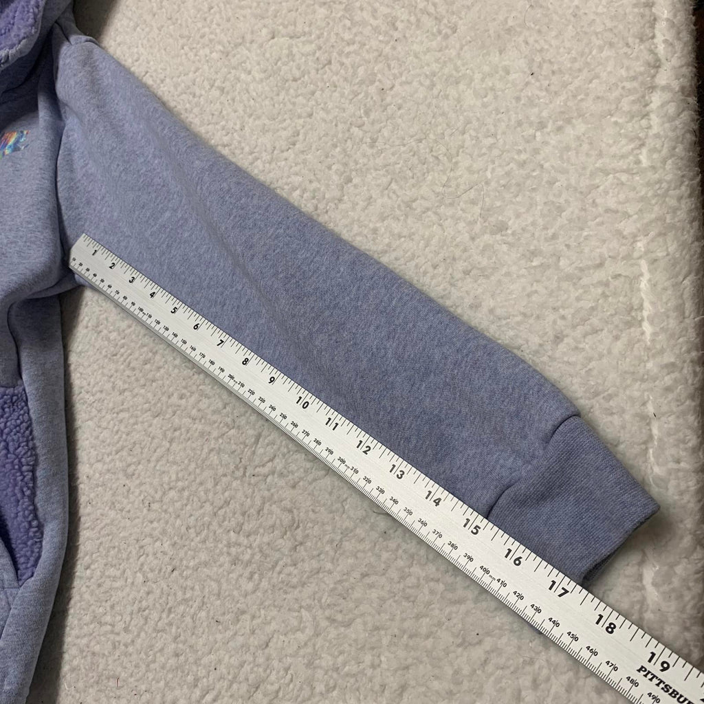 Sudadera con capucha y cremallera Nike para niña, color lavanda, talla grande