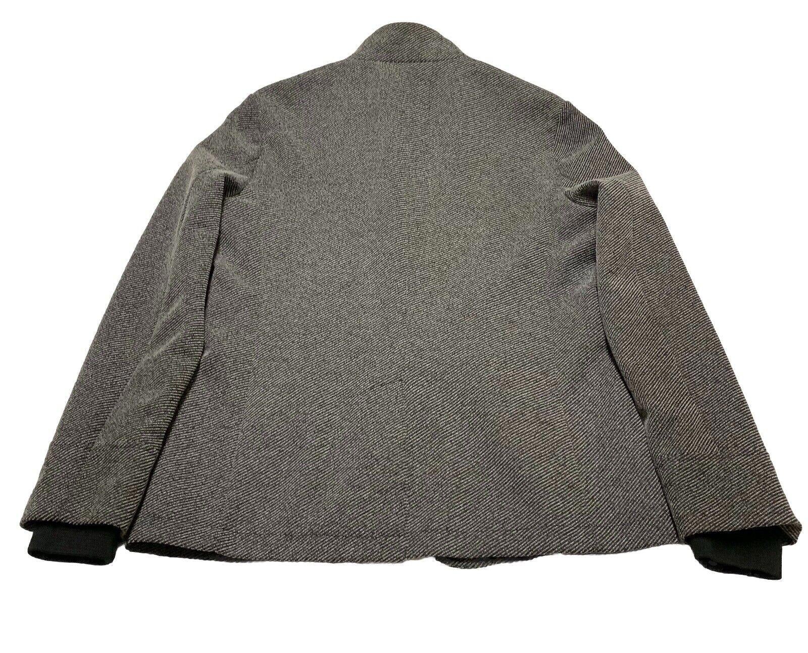 Abrigo de cuello alto con hebilla para hombre de Zara, talla 42, gris espiga, fabricado en Turquía