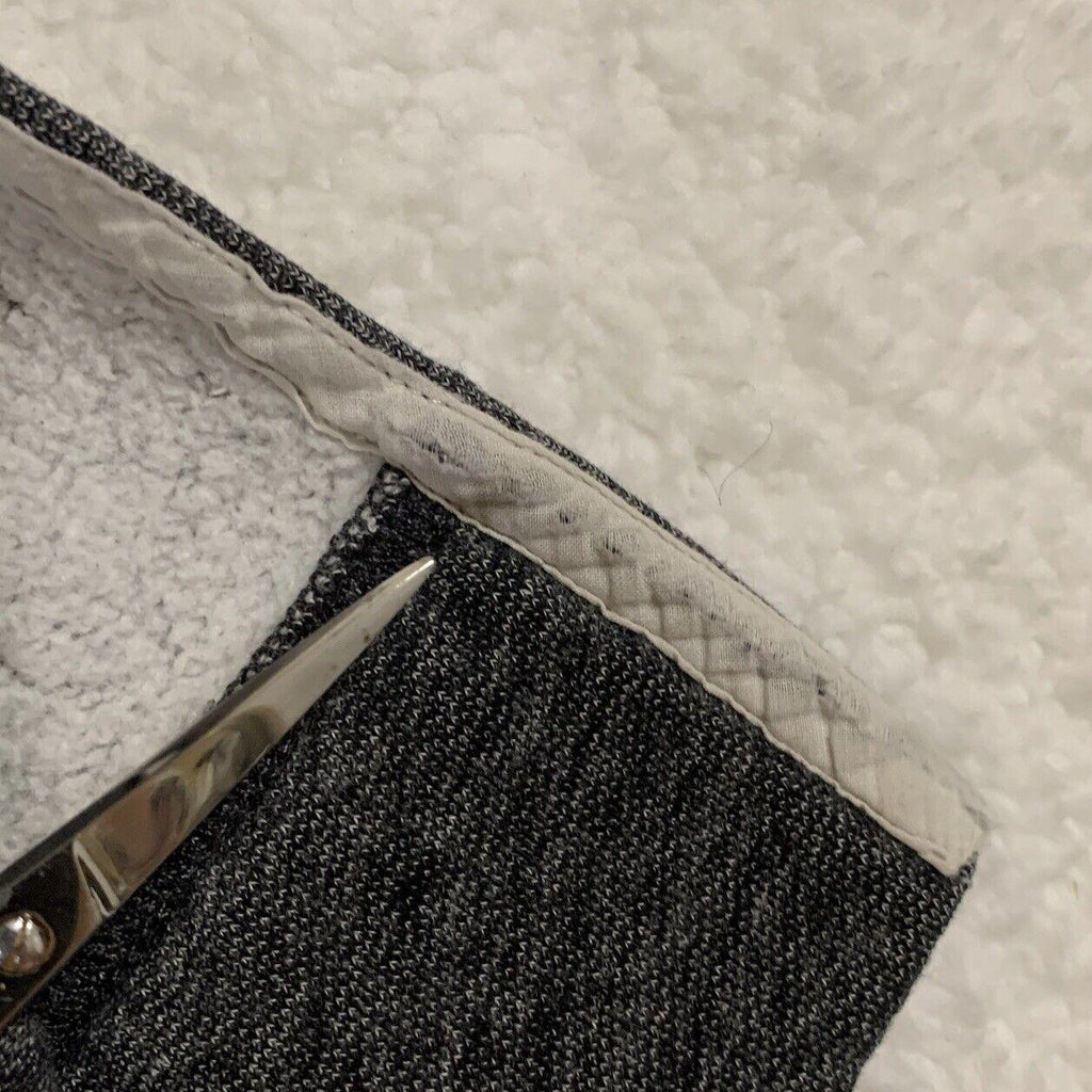 Sudadera con capucha J Crew para mujer, talla M, color negro y gris carbón.