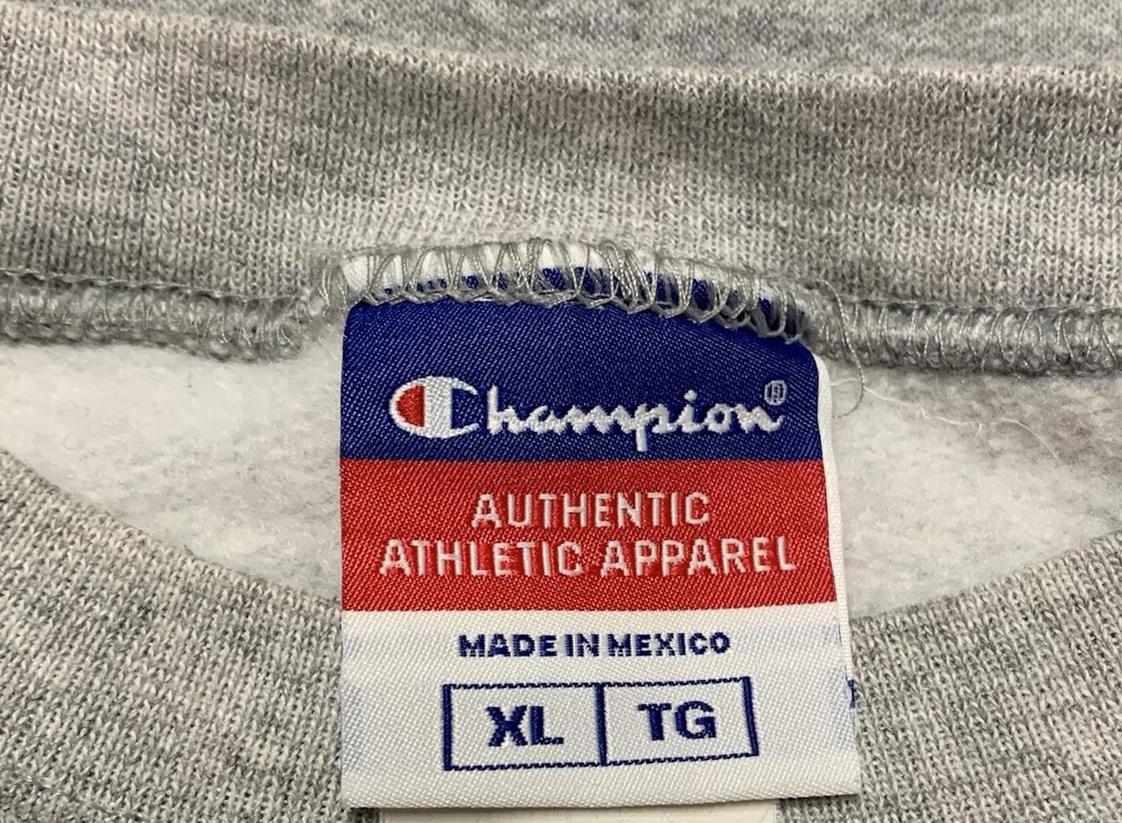 Sudadera unisex auténtica Champion XL gris Seton Hall University cuello redondo