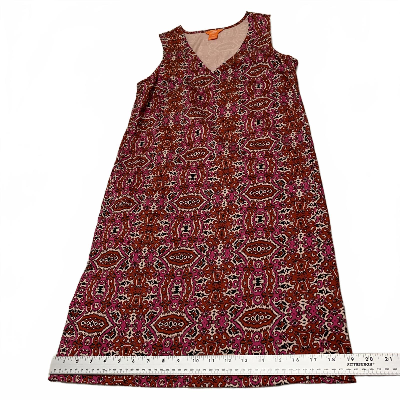 Vestido tubo Joe Fresh con cuello en V, sin mangas y estampado floral, talla S para mujer