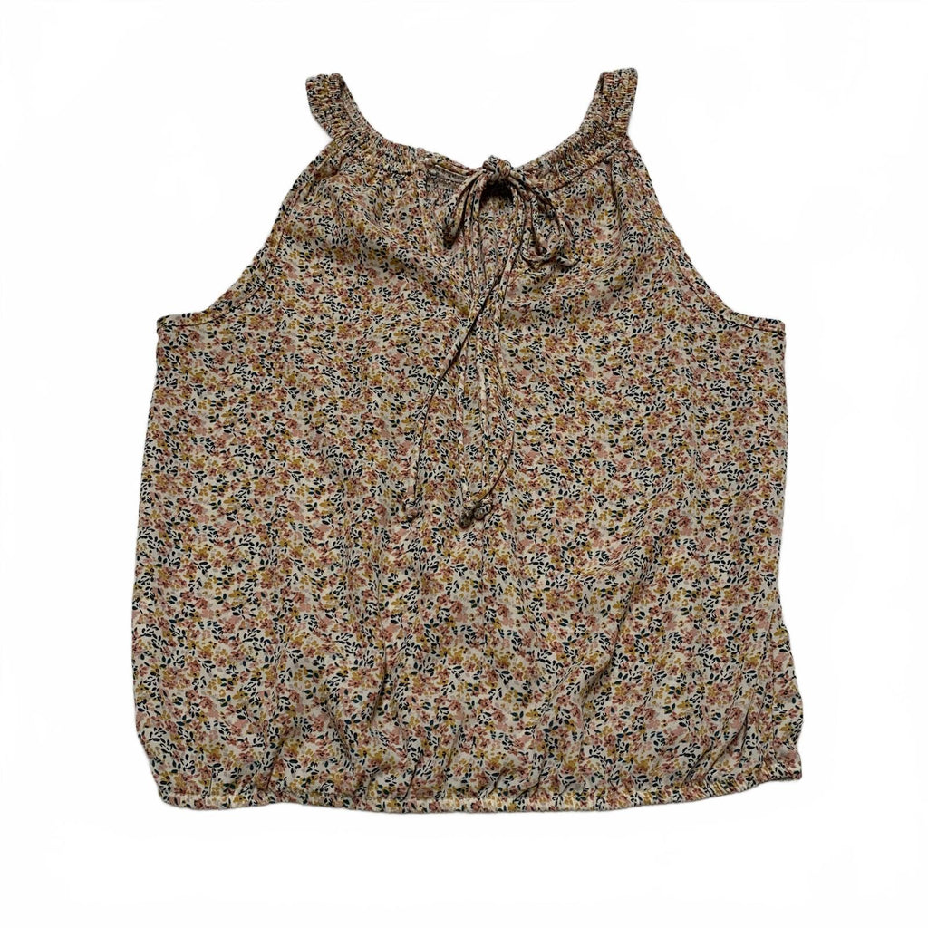 Blusa sin mangas con estampado floral y detalle de lazo en el cuello de Sienna Sky Teen Size XS