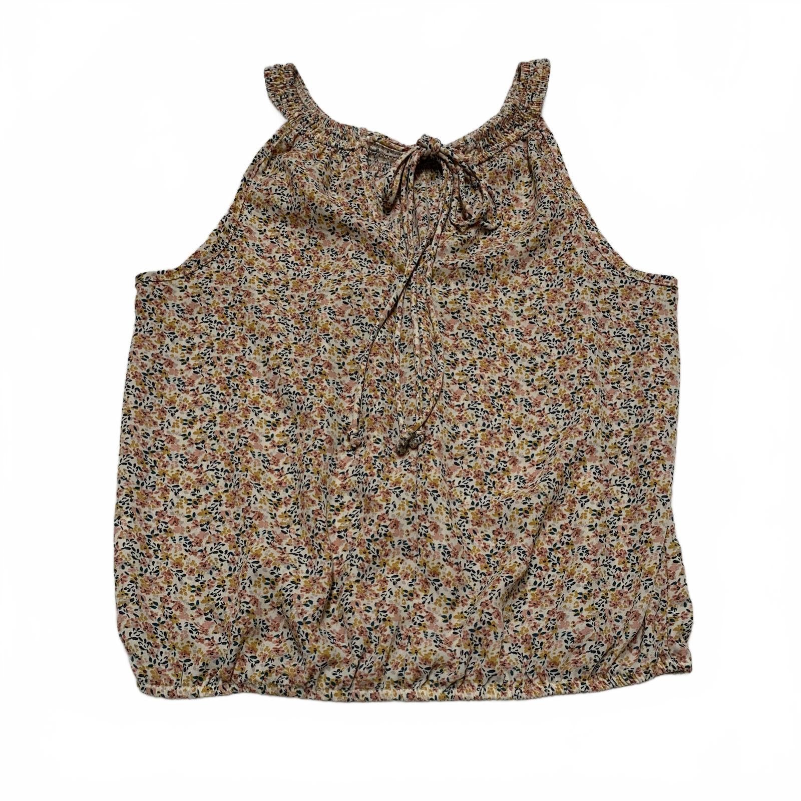 Blusa sin mangas con estampado floral y detalle de lazo en el cuello de Sienna Sky Teen Size XS
