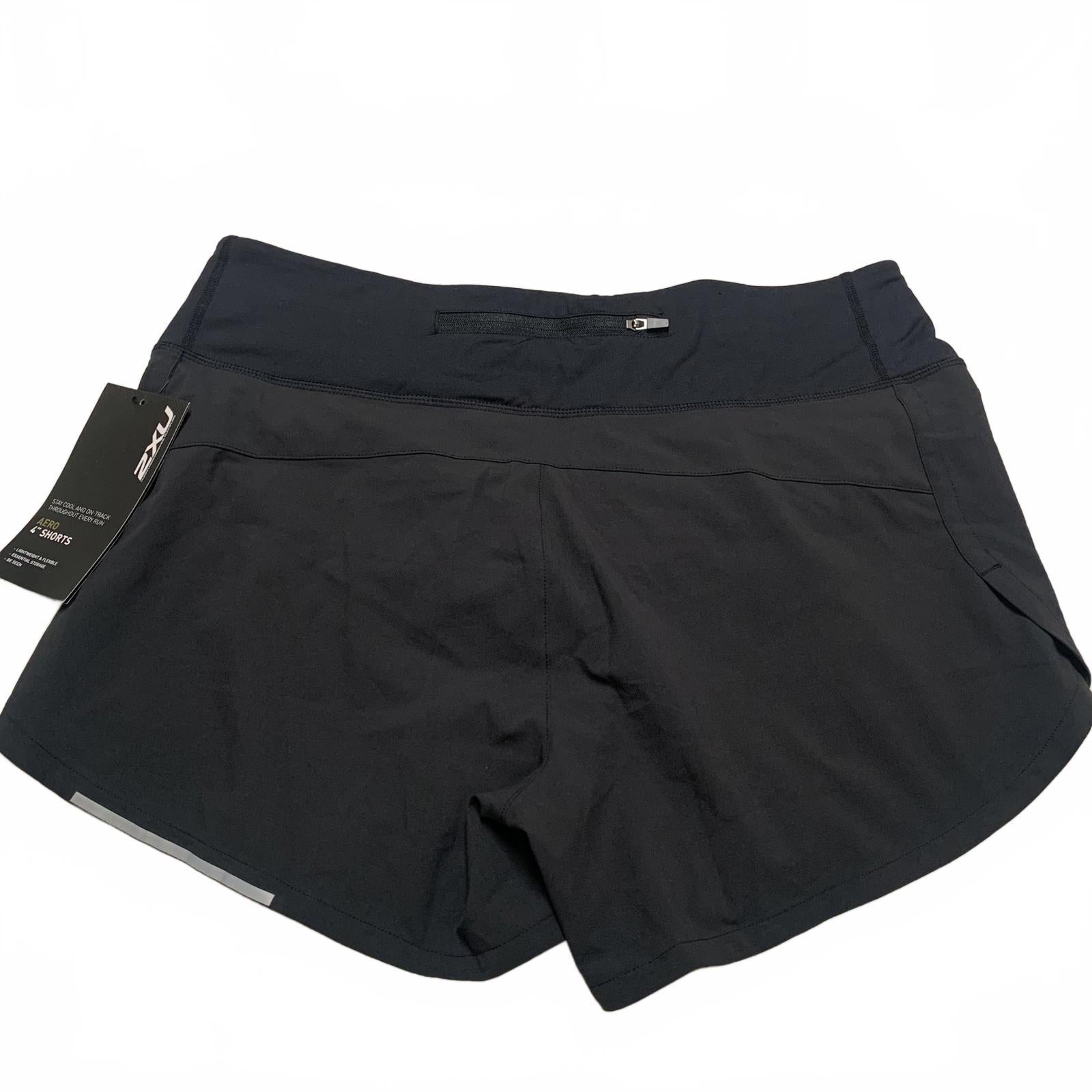 Pantalones cortos de running negros 2XU para mujer, talla mediana, talla W32, nuevo