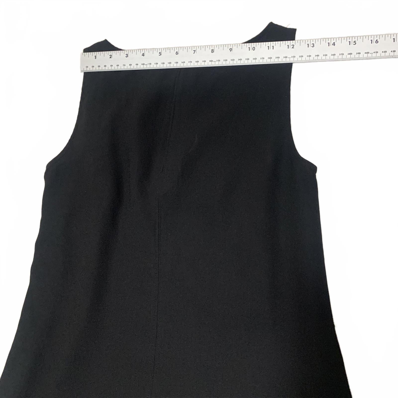 Blusa negra sin mangas Ann Taylor para mujer, talla extra pequeña
