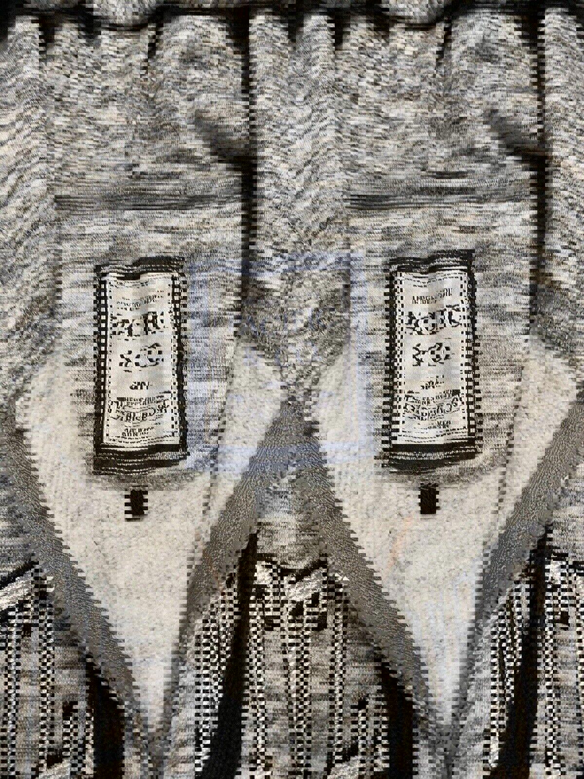 Sudadera con capucha Pacific &amp; Co Perfect, con cremallera completa, negra, blanca y pequeña, Atlantic City, NJ