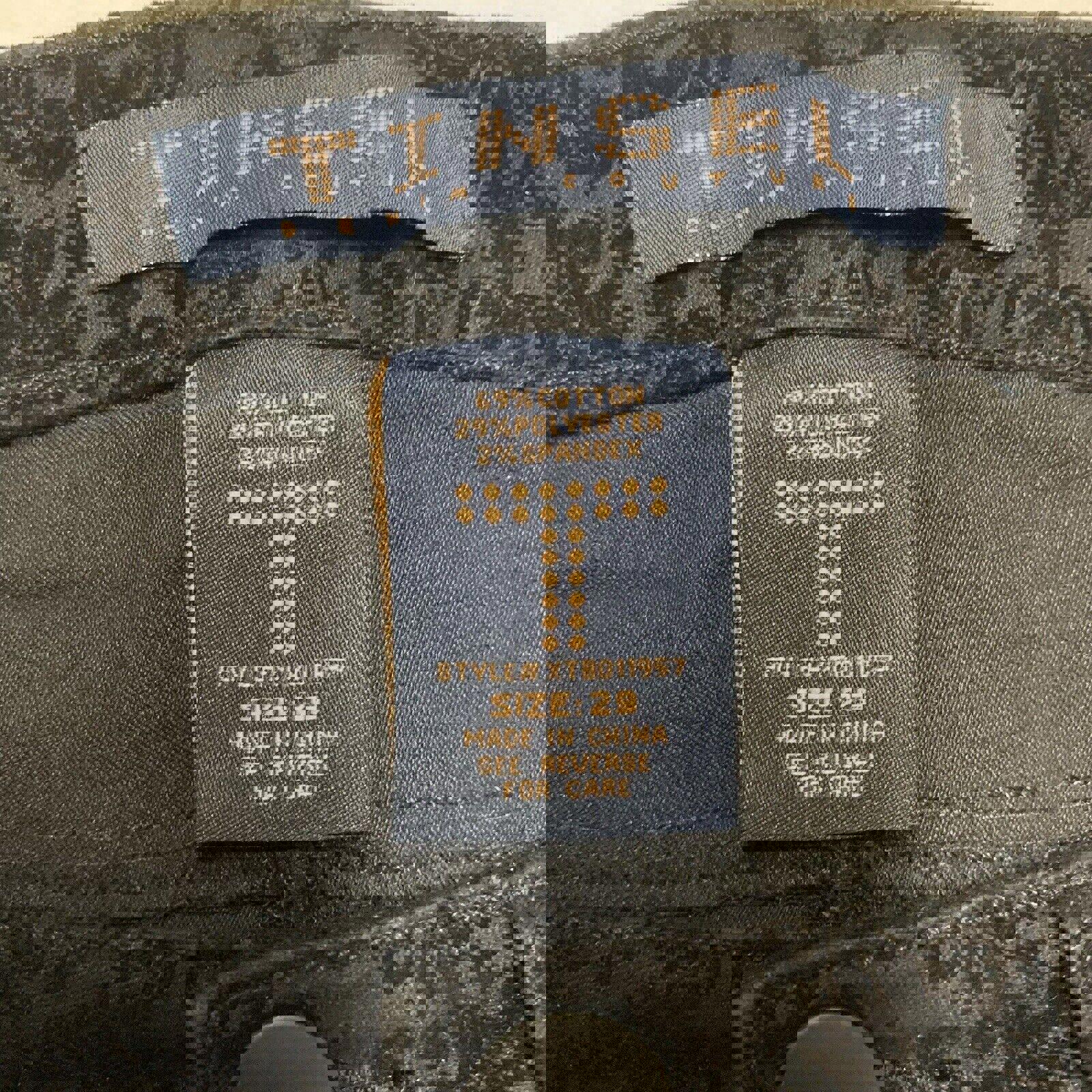 Pantalones vaqueros suaves ajustados de Lord &amp; Taylor Tinsel para mujer, talla 29, color negro