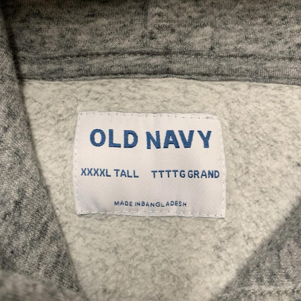 Sudadera con capucha y cordón ajustable en gris jaspeado de Old Navy para hombre, talla XXXXL