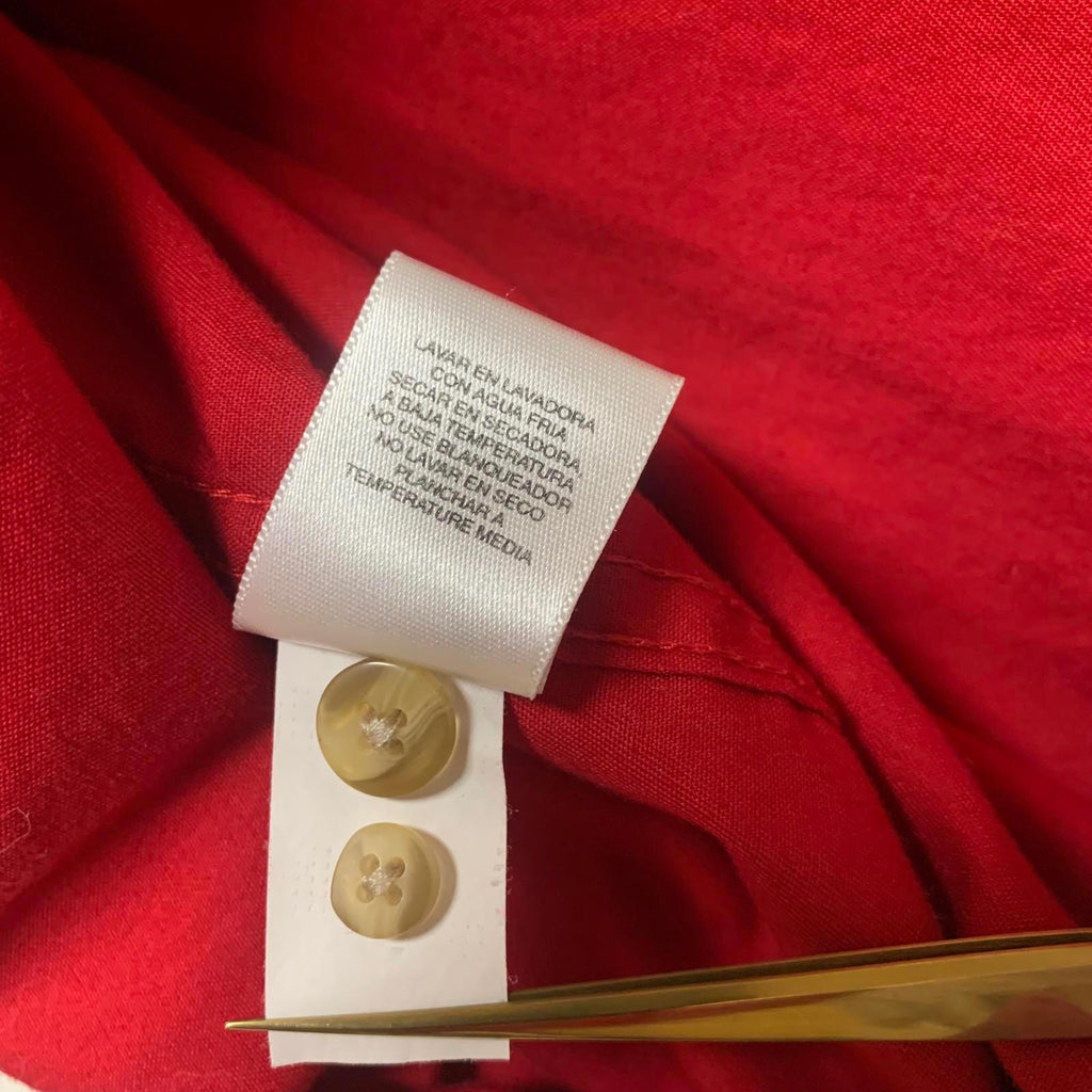 Camisa Munsingwear para hombre, con botones rojos, resistente a las arrugas, talla 3X