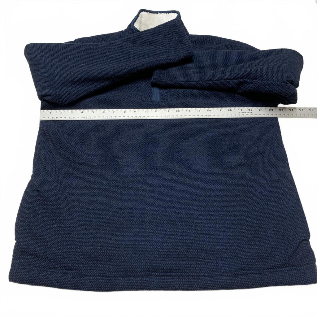 Chaqueta polar azul marino mediana con forro de sherpa de Orvis para hombre