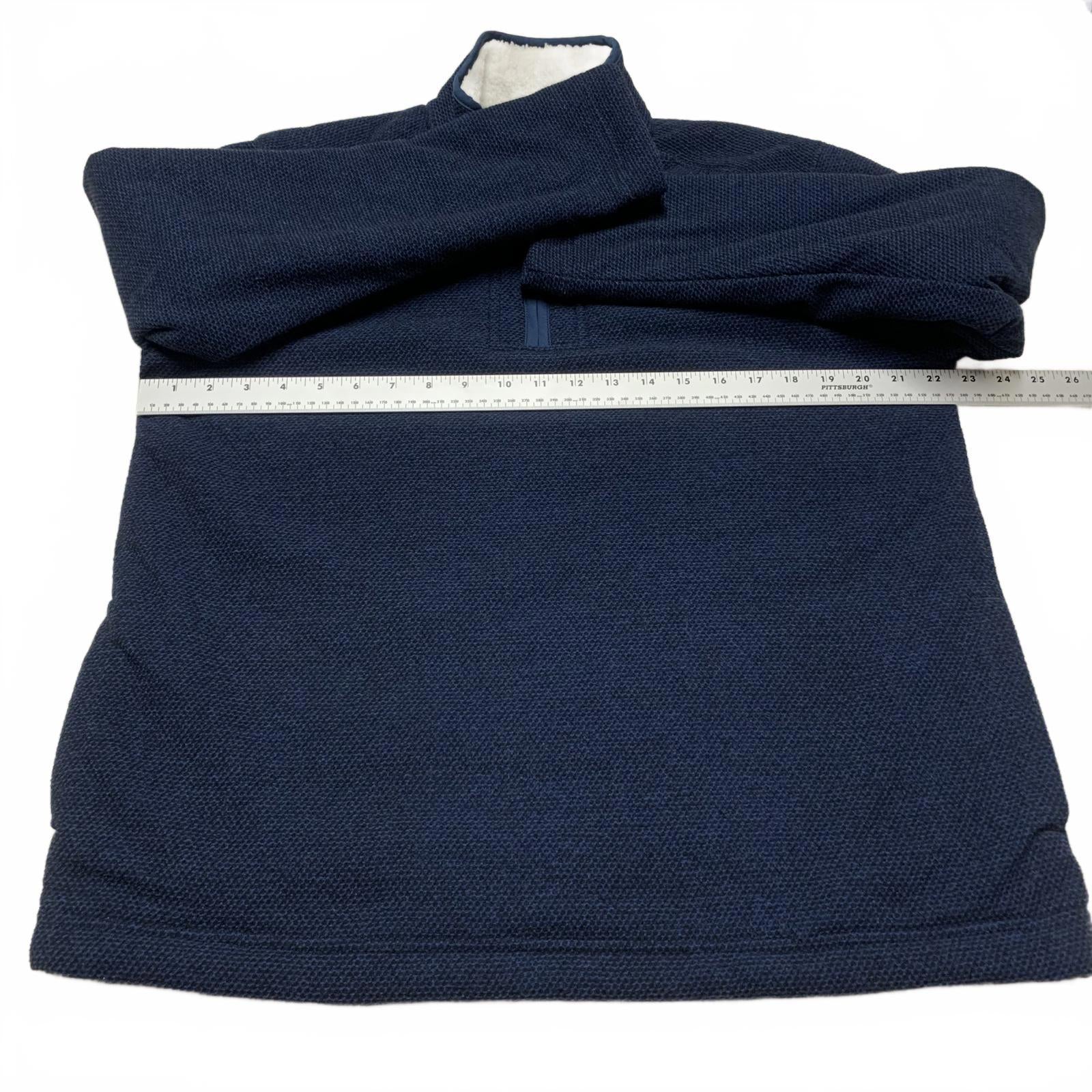 Chaqueta polar azul marino mediana con forro de sherpa de Orvis para hombre