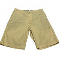 Banana Republic Mens Sz 32 Yellow PinStriped chino Shorts W34 Cotton