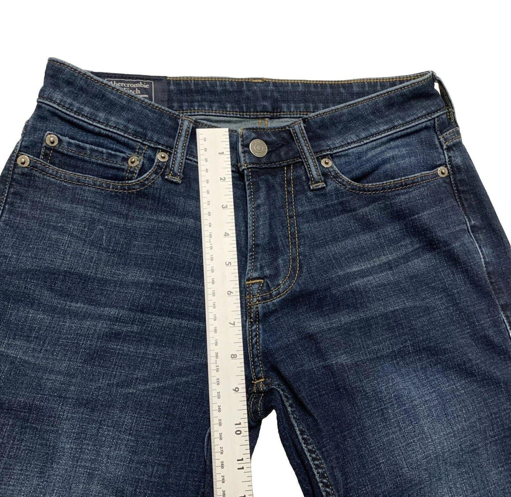 Vaqueros azules ajustados y elásticos Rustin Athletic de Abercrombie &amp; Fitch para hombre, talla 26 x 30