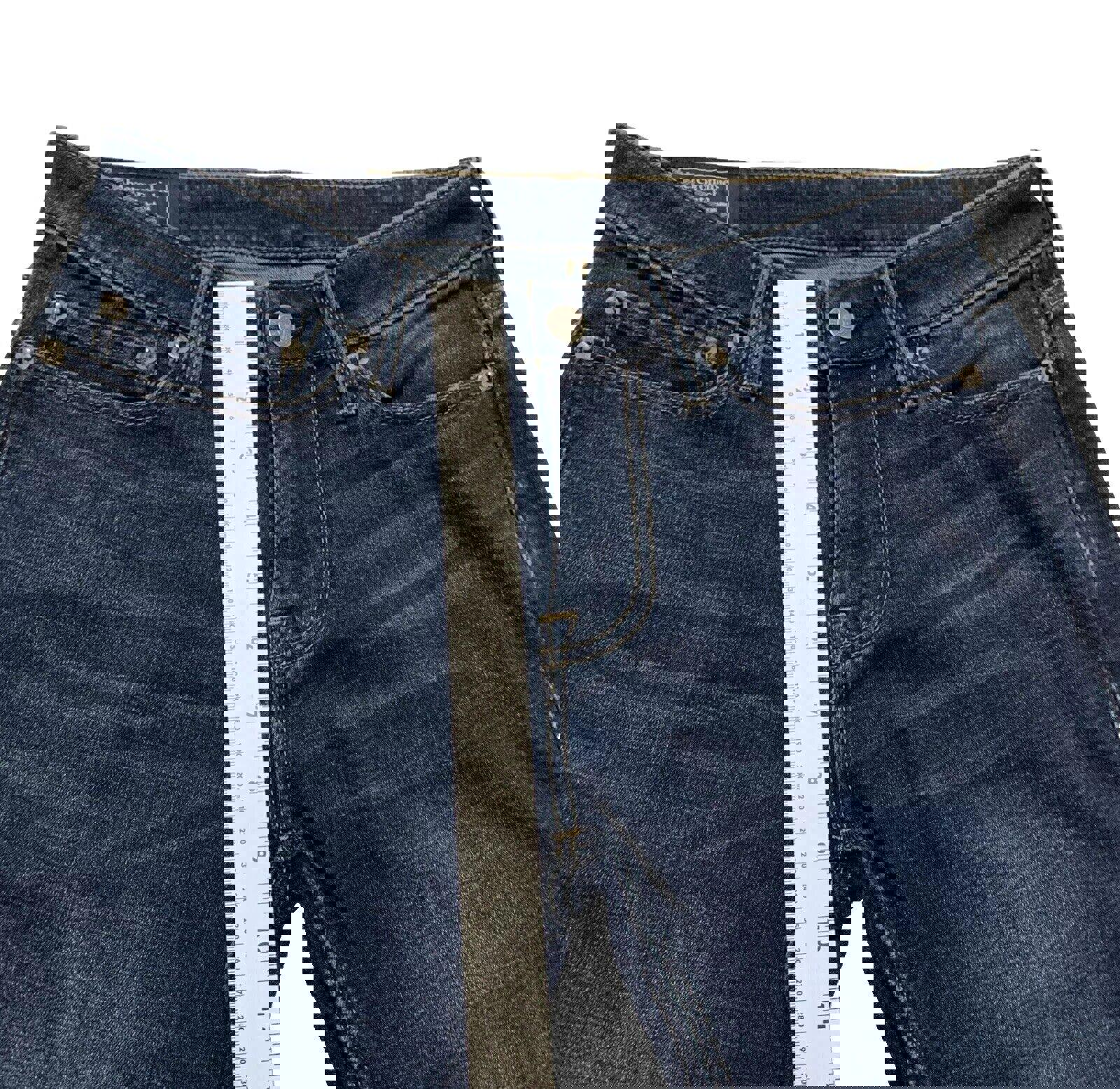 Vaqueros azules ajustados y elásticos Rustin Athletic de Abercrombie &amp; Fitch para hombre, talla 26 x 30