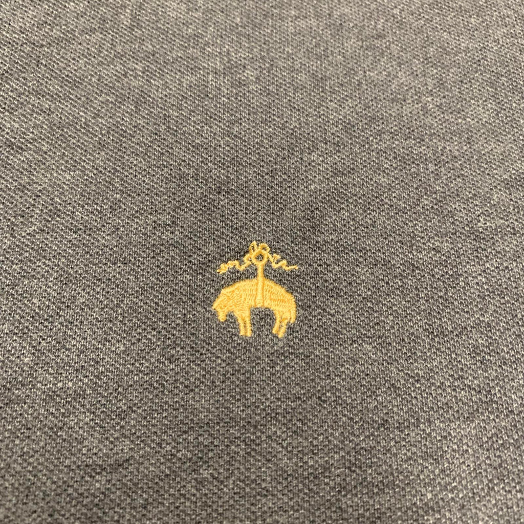 Polo Brooks Brothers 1818 de algodón para hombre, talla grande, gris, de alto rendimiento y corte ajustado