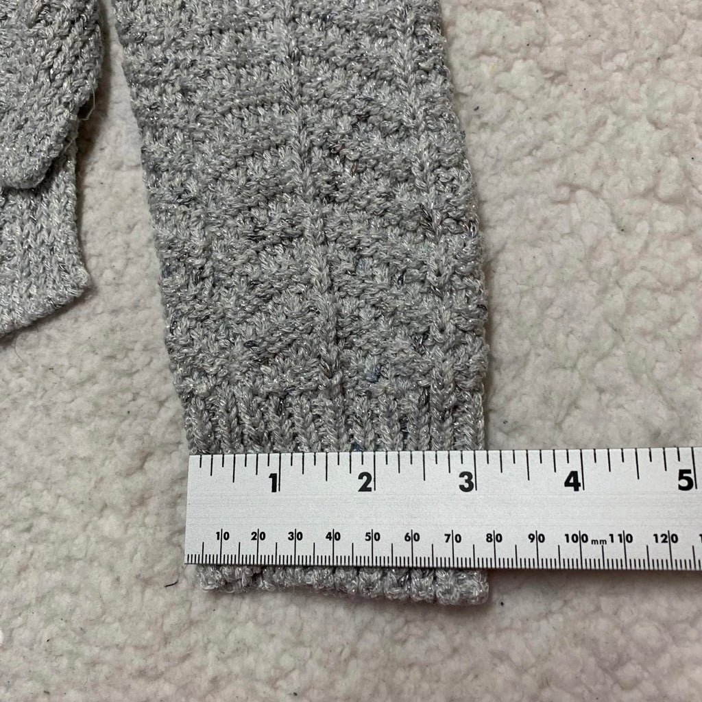 Suéter de punto cable gris con cuello vuelto para mujer, talla mediana, del mercado negro de la Casa Blanca