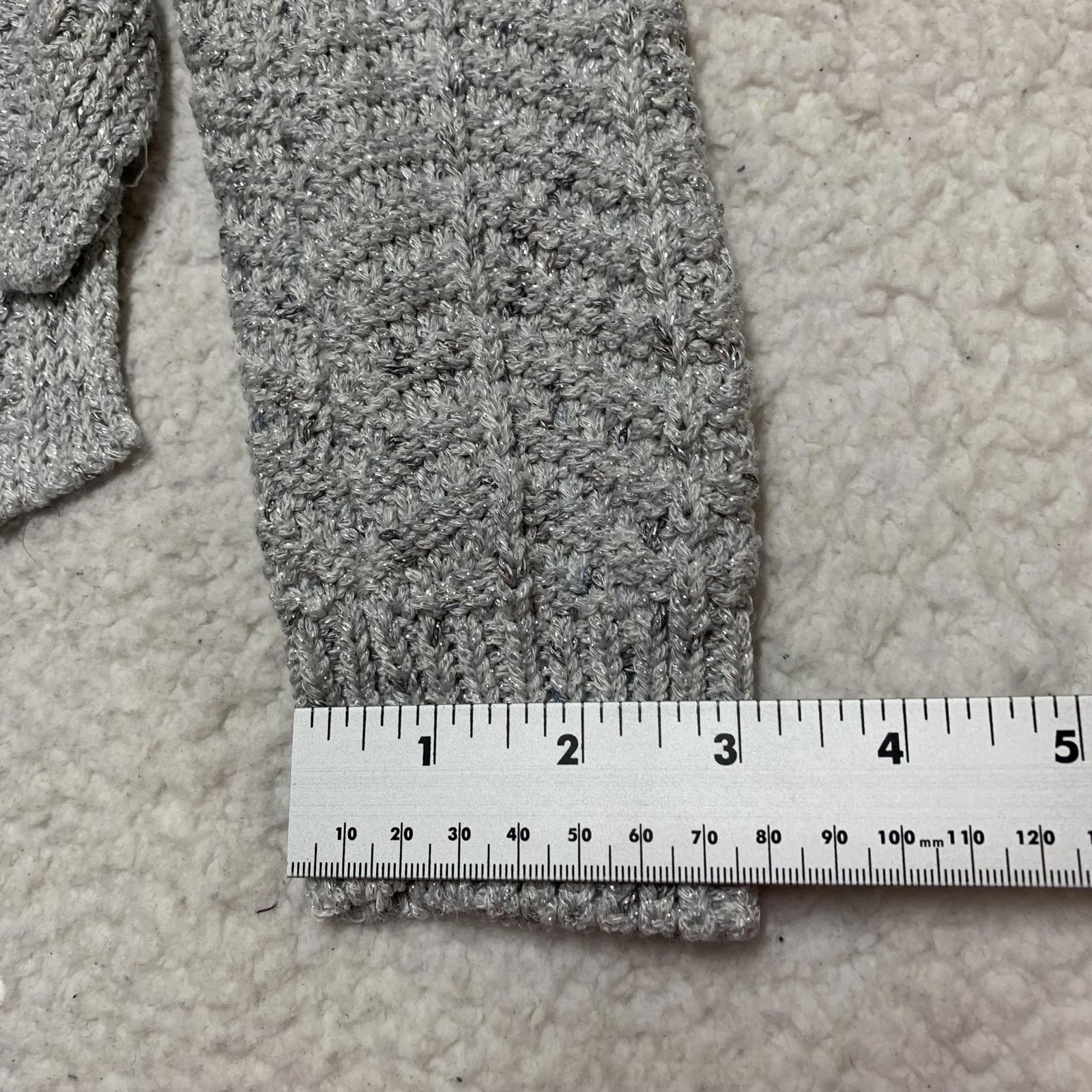 Suéter de punto cable gris con cuello vuelto para mujer, talla mediana, del mercado negro de la Casa Blanca