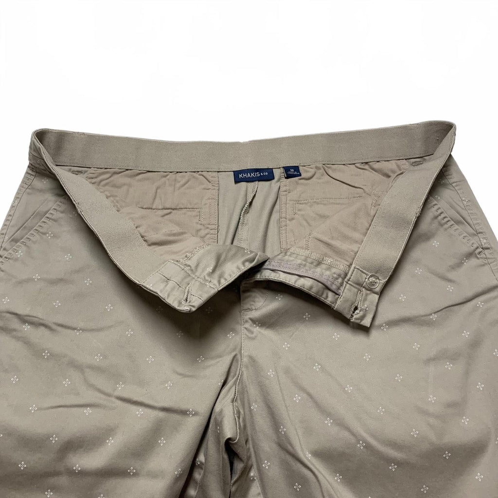 Pantalones cortos estampados caqui Khakis &amp; Co. para mujer, talla 18, ancho 40 x 20 cm