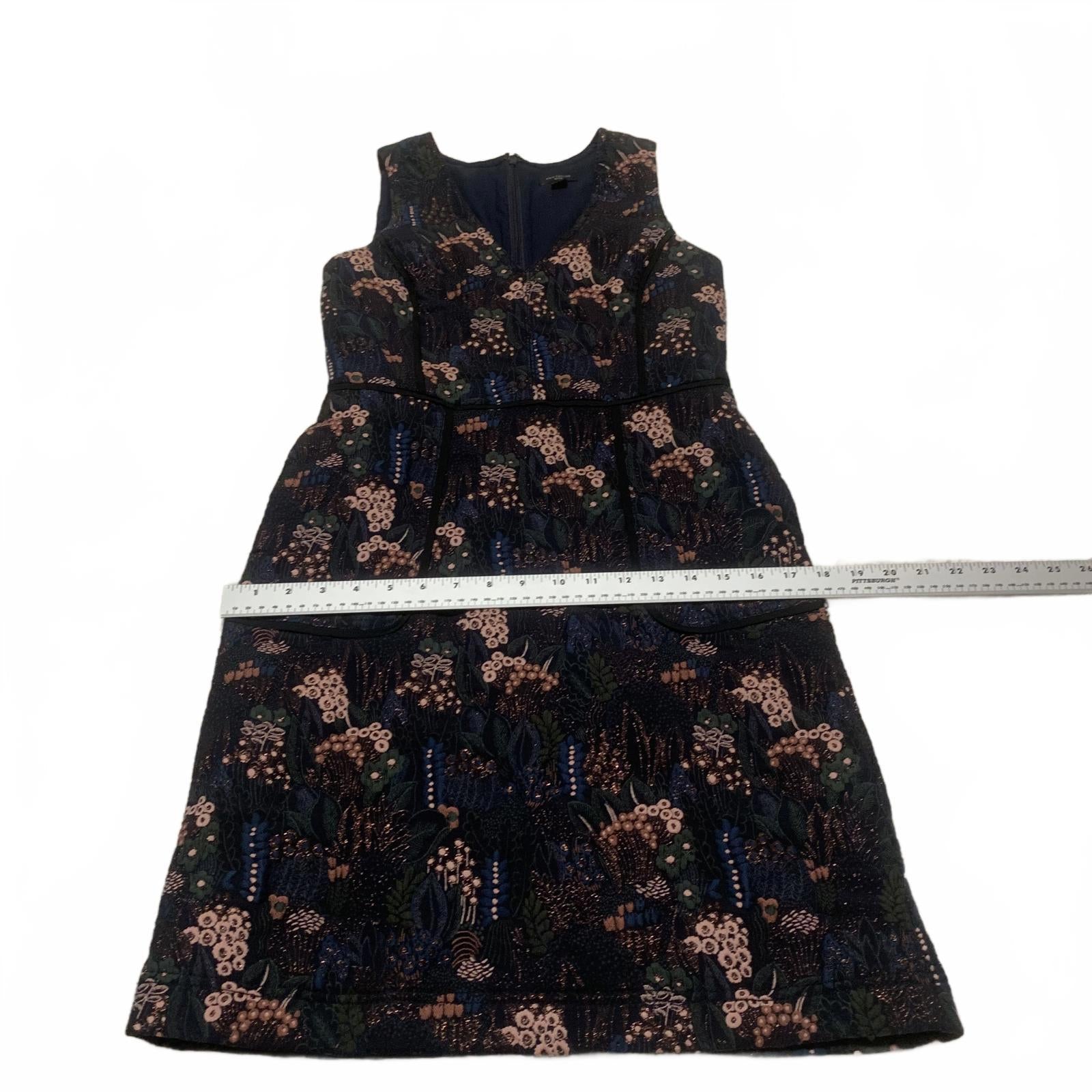 Vestido mini sin mangas con estampado floral negro de Ann Taylor Petite para mujer, talla 0P