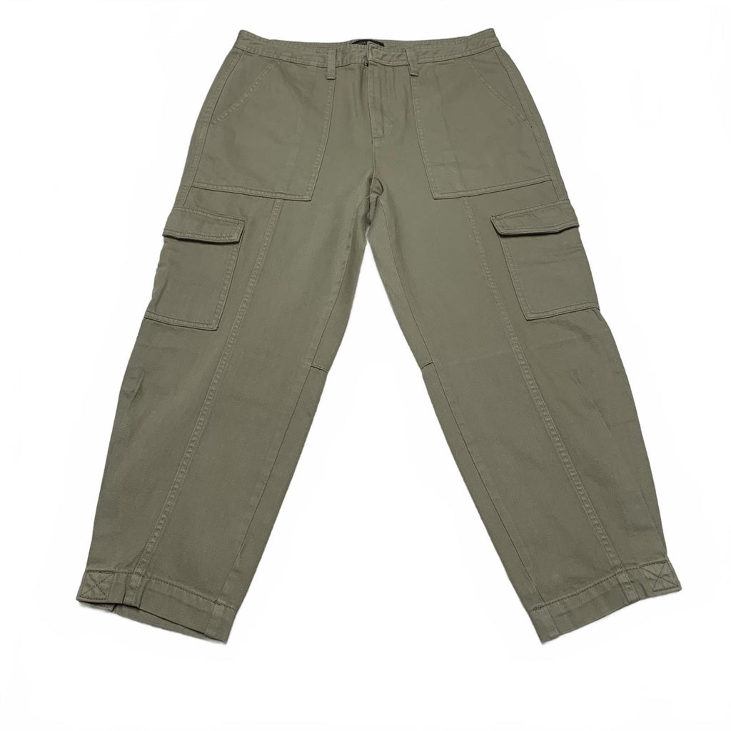 Pantalones cargo Banana Republic para mujer, talla 10, verde oliva, 33,5 x 25 L