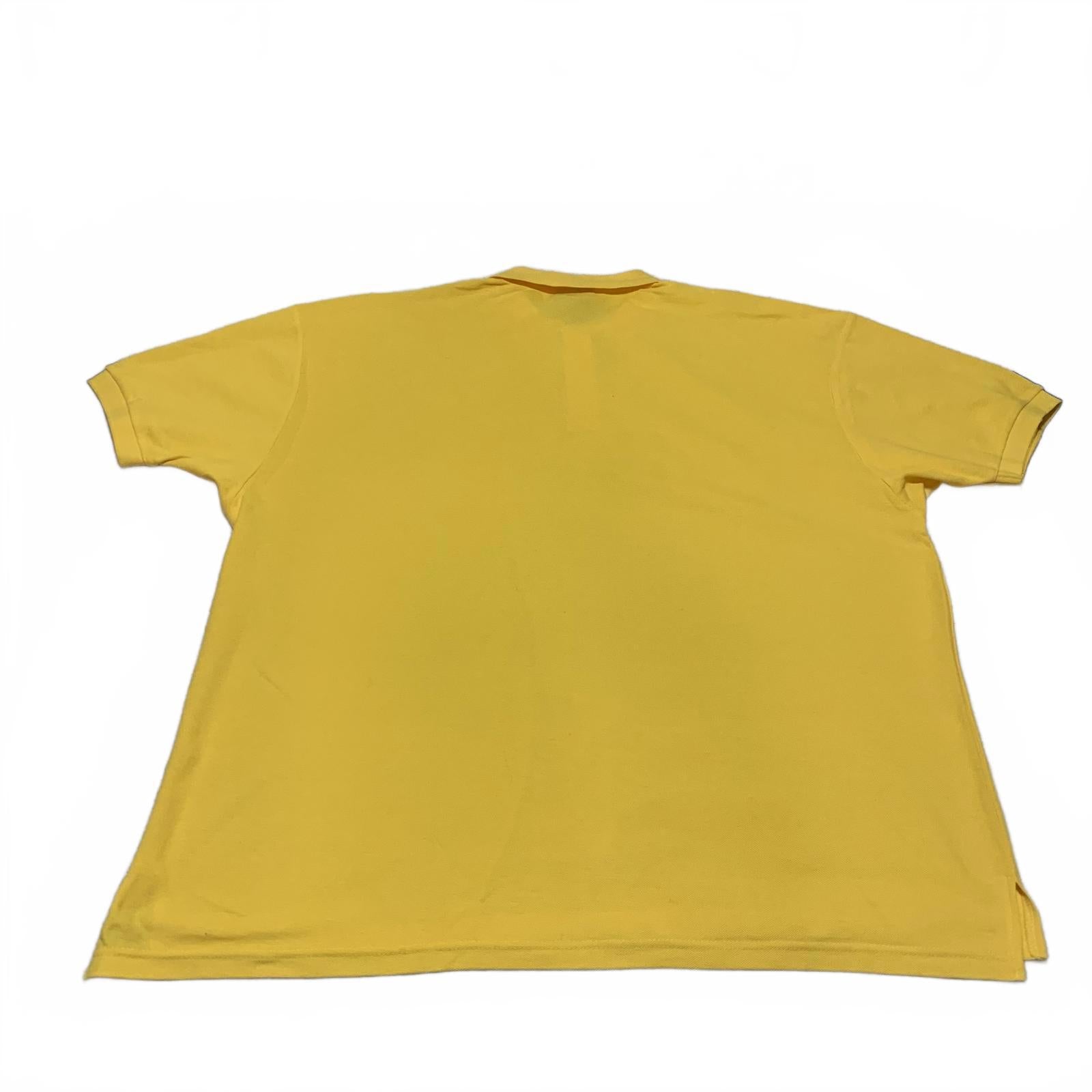 Polo amarillo Access para hombre, talla 6XL, nuevo, manga corta, tallas grandes y altas, uniforme informal