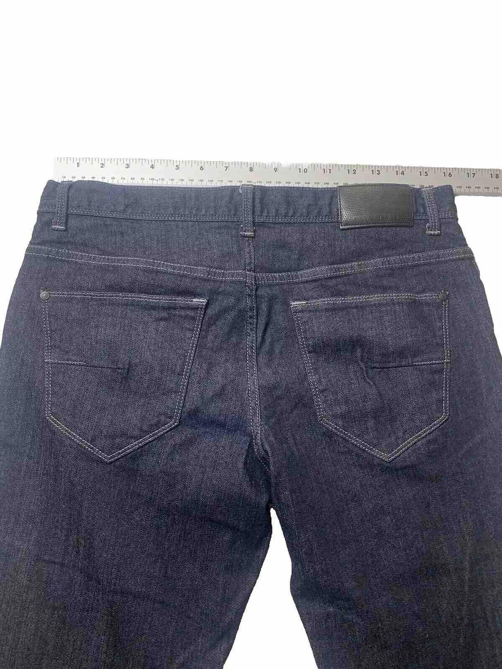 Perry Ellis Jeans Men's W34 30L Blue Straight Sz Black Label